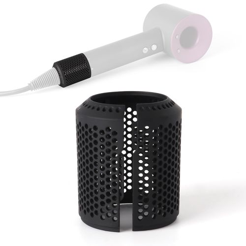 Hair Dryer Filter Replacement for Dyson Supersonic HD01 HD03 HD07 HD08 Models, Hair Dryer Outer Filter Cage Replacement Parts (Black)