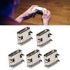 Annadue 5PCs Replacement Charging Port Assembly for PS5 Controller, Repair Part USB C Adaptor Charger Socket