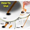 Professional Drain Hair Cleaning Tool Set - 6 Pack Orange