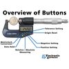 0-1" Range (0-25mm) Digital Micrometer with 6 Digit LCD Display, 0.001mm Resolution, Features mm/inch Conversion Button - EX ELECTRONIX EXPRESS