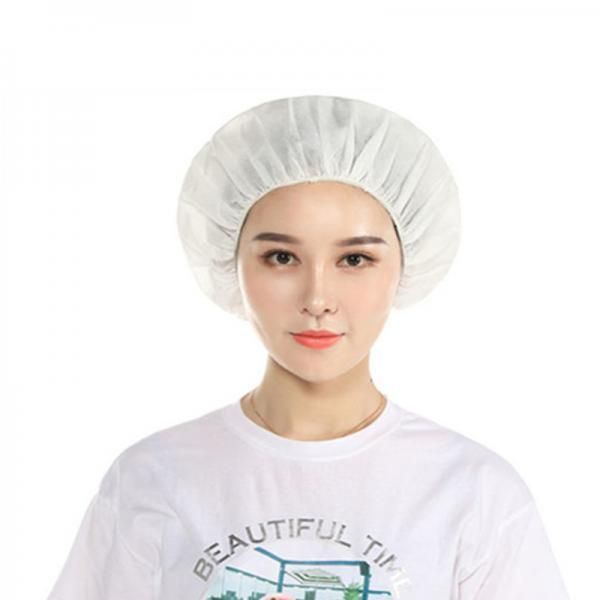 Disposable hair cap sanitary hat non-woven round cap 100 pieces M11145