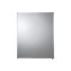 Croydex Winster Single Door, Recessed or Surface Mount, Hang 'n' Lock Medicine Cabinet , 16''W x 20''H, Aluminum