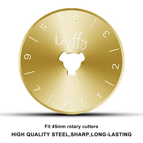 Rotary Cutter Blades 45mm Titanium 5-PACK - fits OLFA, Fiskars Sewing Quilting Accessories Ruler