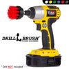 Drill Brush Cordless drill-driven Outdoor Patio, Garden and Deck Brush