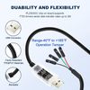 DTECH USB to TTL Adapter 3.3V 4 Pin USB to UART Debug Cable Prolific Chip LED Indicators PL2303 IC Serial Converter Output 3.3 Volt for Windows 11 10 8 7 XP MAC Linux Easy Debugging Programming (1.0M)