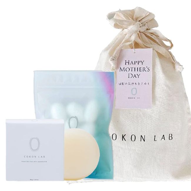 Mother&#39;s Day Gift [COKONLAB] Silk Skin Moisturizing Set Soap/Silk Ball x 1 each Original wrapping Mother&#39;s Day tag included