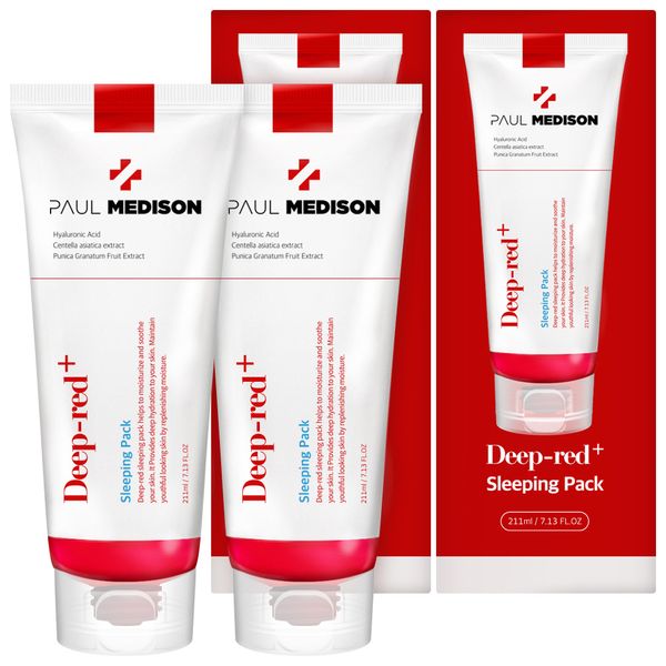 Paul Medison Deep Red Sleeping Pack, 211ml, 1ea