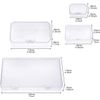 Assorted Sizes Mini Clear Storage Containers - 24 Lockable and Water Resistant