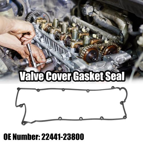 X AUTOHAUX Black Valve Cover Gasket Seal 22441-23800 for Hyundai Elantra Tucson for Kia Soul