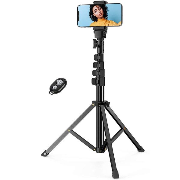 Tripod Selfie Stick Wireless Monopod Compatible with Google Pixel 9/8/7/6 Pro, Remote Shutter Built-in Self-Portrait Extendable Stand