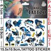 6 Sheets Temporary Tattoo Set, Superman Batman Transformer Fake Waterproof Temporary Tattoo Sticker for Boy Girl Teens Birthday Party Bags Fillers Favors Supplies Gifts Goodies Decoration