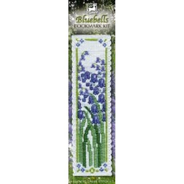 Textile Heritage Collection Cross Stitch Bookmark Kit - Bluebells