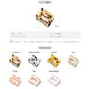 Small Tortoise Shell Square Hair Claw Hair Clip Hair Accessory 6.2cm Cute Korean Ladies (Taro)