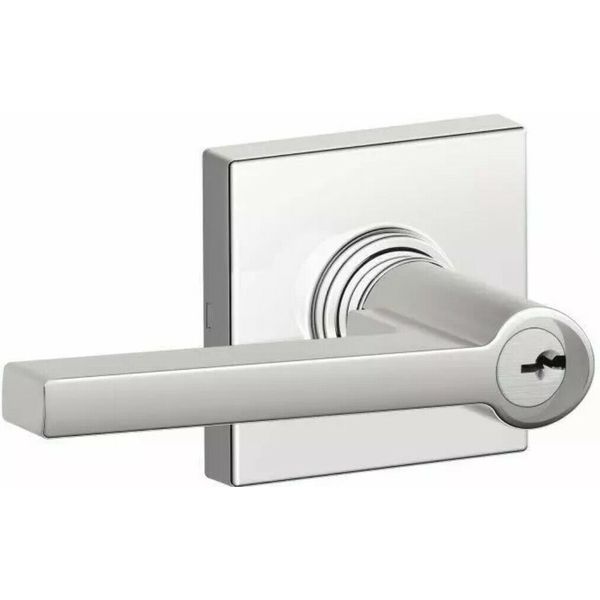 Schlage J54-SOL-COL Solstice Single Cylinder Keyed Entry Door - Chrome
