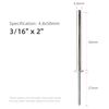 40pcs Long Blind Rivets Aluminum,Silver Long Split Rivets,Pop Rivets.3/16"x2"(M4.8x50mm)