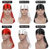 3PCS Silky Durags and 1 Wave Cap Packs for Men Waves, Doo Rag Compression Caps for 360 540 720 Waves, Ideal Gifts for Christmas (red,White,Black)