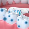 Sensitive Replacement Electric Replacement Toothbrush Heads (16 Count) Dual Clean Rotating Sets for Braun Oral B Cross Action Power
