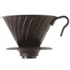 HARIO VDM-02-MB Coffee Dripper, Metal, Black, Small