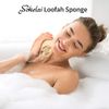 Natural Exfoliating Loofah Sponge - eco Friendly Organic Loofah Luffa Sponges, Body Scrubber for Shower Scrubbing, Egyptian Real Loofa, Bath Puff for Bathing, Spa, Massaging Daily Skin Cleansing Care