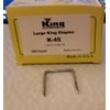 King Metal Cable Staples, 100 Pack, 2 1/4" X 1 3/16"