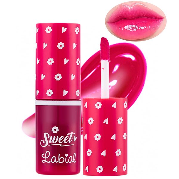 Jutqut Lip Tint Stain Makeup, Liquid Lipstick, Wasserfest NatüRlicher FüR Frauen FlüSsige Lip Tint Make Up, feuchtigkeitsspendendem & Non-sticky & Long Lasting, All Day Wear, Shimmery, 02