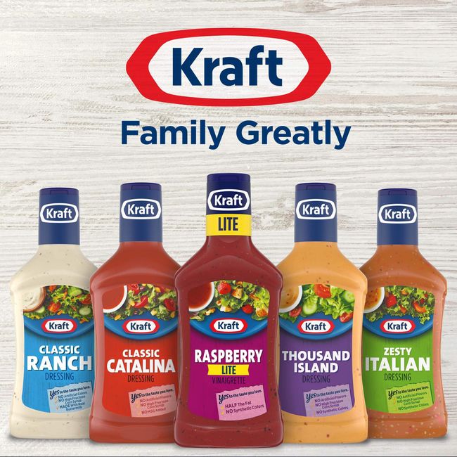 Kraft Classic Caesar Salad Dressing (16 fl oz Bottles, Pack of 6)