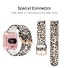 SeNool Strap Compatible with Fitbit Versa 2 / Fitbit Versa Lite/Fitbit Versa, [Silicone Bracelet], Pattern Printed Replacement Band for Fitbit Versa 2 / Versa Lite/Versa - Leopard