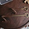 Thous Winds Compact Leather Lantern Hook Lantern Hanger Pole Hook for Camping Outdoor Use