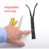 60cm Adjustable Length Invisible Zip - Pink, 10 Pieces
