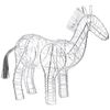 Silver Wire Electroplated Horse Decorative Ornament