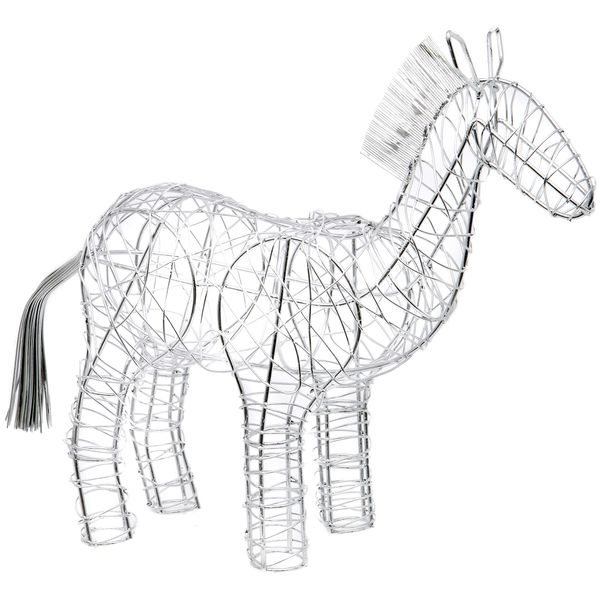Silver Wire Electroplated Horse Decorative Ornament