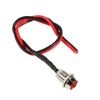 EBTOOLS Panel Warning Light Panel Indicator Lamp Panel Pilot Dash Light LED Panel Pilot Light 4 Pcs 12v 8mm LED Panel Pilot Dash Warning Light Indicator Lamp Car Van Red