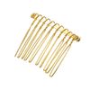 VOCOSTE Non Slip Hair Side Comb Accessories Metal Gold Tone Hair Side Comb Retaining Hair Clips 4cm 12pcs
