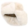 Winter Hat: White Lambskin-64 Soviet Red Star insignia