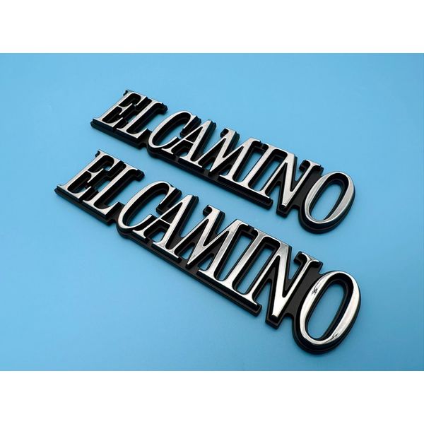 2pcs Fits 1978-1987 Chevy El Camino Quarter Panel Emblems Badges Chrome