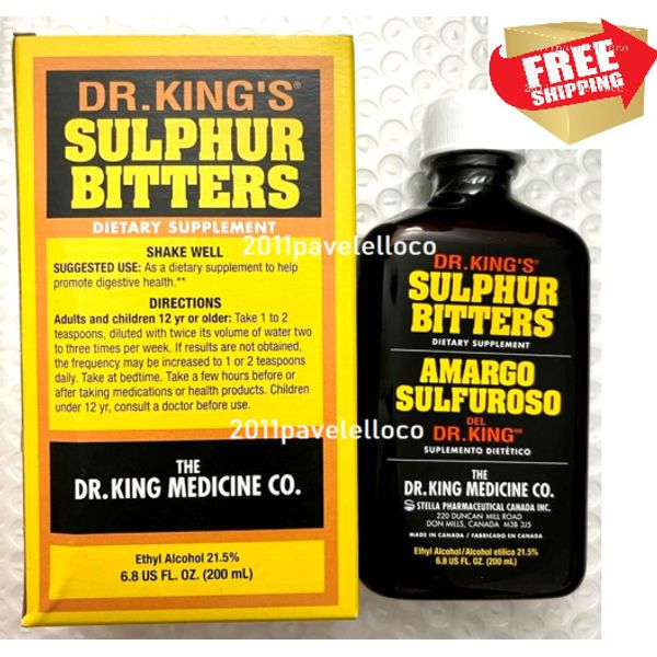 DR.KING'S Sulphur Bitters *  Amargo sulfuroso exp / 2025 Dietary supplement