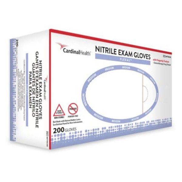 Cardinal Health FLEXAL Nitrile Exam Gloves Powder-Free Small - 3.5 MIL BX of 200