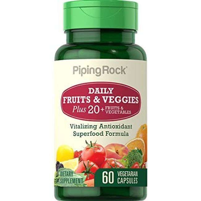 Fruits and Veggies Capsules | 60 Count | Superfood Fruit and Vegetables Vitam...