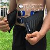 8 electrodes for Compex with silver pattern, 50x100mm with 2 SNAP connectors