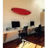 Hawaiian Gun Rack Surfboard Wall Rack (Walnut)