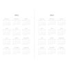 Letts Bloom A5 week to view 2023 diary - yellow