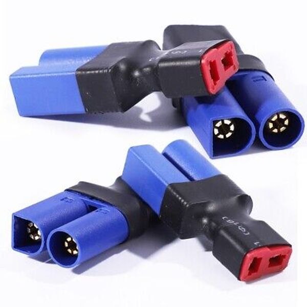 4 Pieces EC5 Male to Female T-Plug Deans No Wires Connector Adapter Heavy Duty