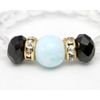 Larimar & Ruby Spinel & Crystal Ring Ring Natural Stone Power Stone