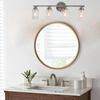 Silver Vanity Wall Lamp Bathroom Wall Light Over Mirror 4-Light Wall Sconces