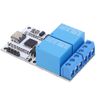 2 Channels USB Relay Module, 5V TYPE C Interface Smart Serial Control Intelligent Optical Coupling Protecting, USB Intelligent Control Switch Module