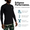 CompressionZ Mens Quick Dry Compression Long Sleeve Shirt - XXL, Black