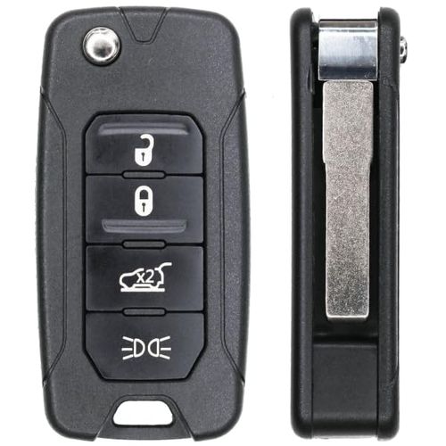 Replacement Flip Key Fob for Fiat 500X 2016 FCC 2ADFTFI5AM433TX Part Number FI5-AM433TX FI5AM433TX