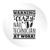 Flox Creative 24 45mm Matt Circle Stickers Crazy Nail Technician at Work