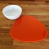 Pebble Placemat Set - Gloss Bright Blue 2 Placemats Large 38cm