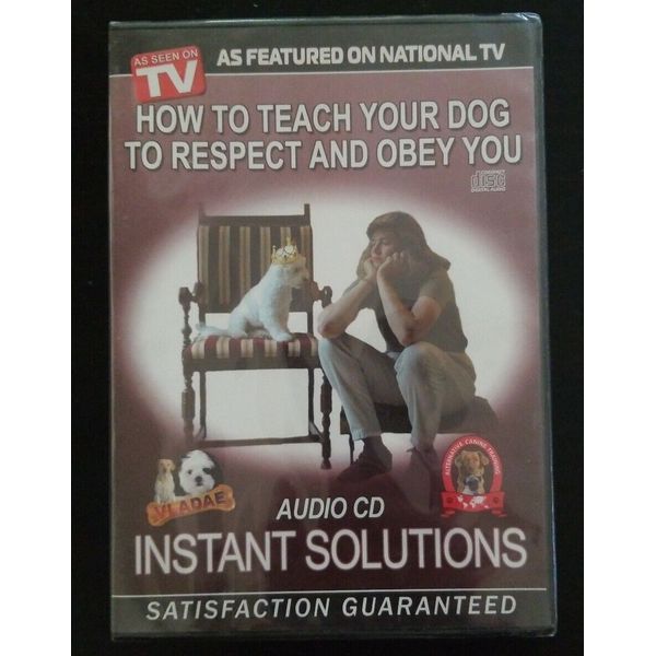 How To Teach Your Dog To Respect & Obey You Audio CD, Canine Training NEW SEALED